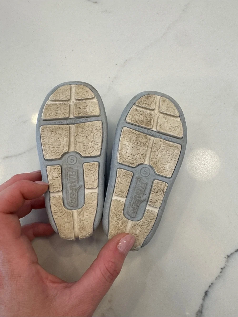 Light Blue toddler Slip-On Ventilated Casual Shoes